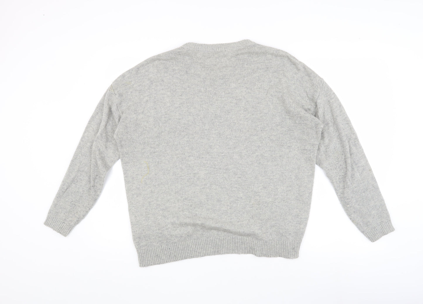 Warehouse Women's Grey Studded Pullover Jumper Size 12