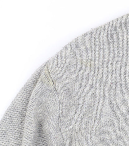 Warehouse Women's Grey Studded Pullover Jumper Size 12