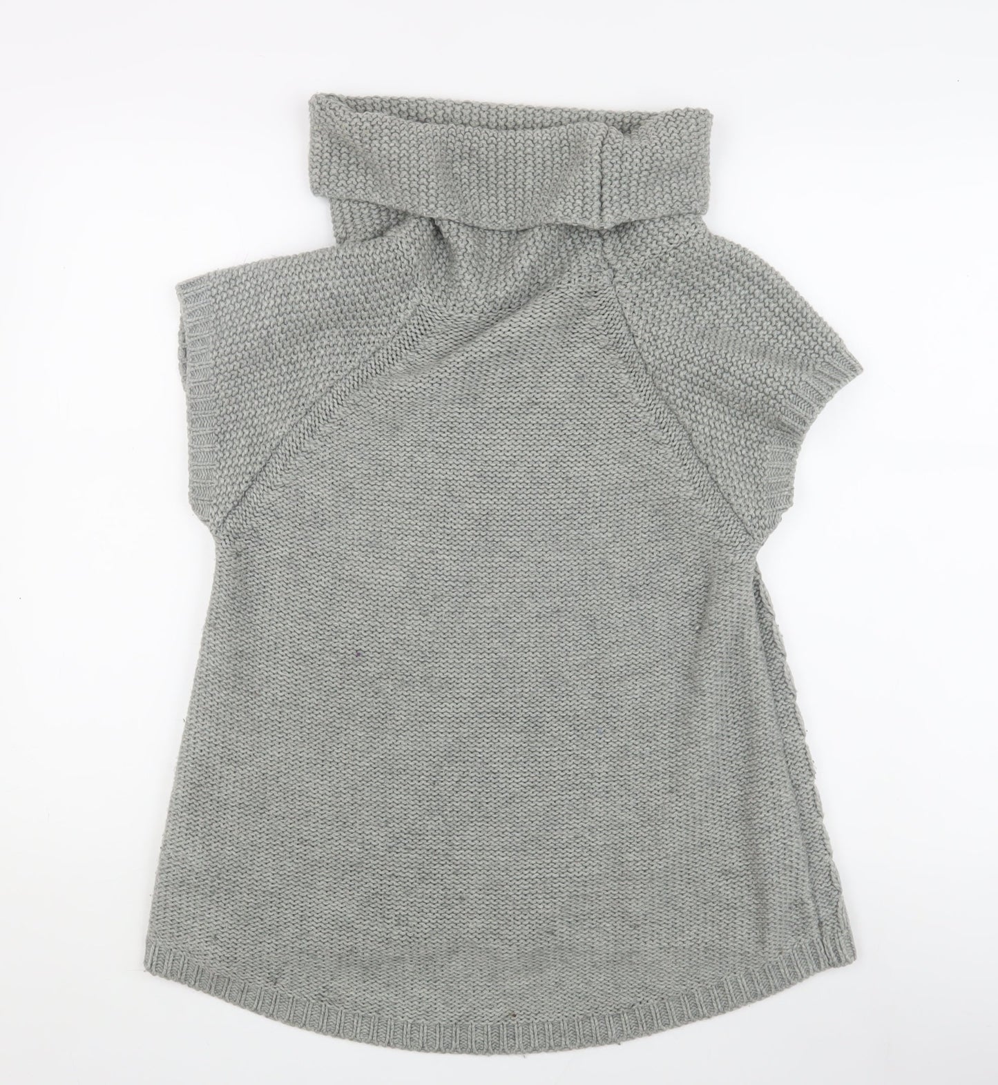 Oasis Women's Grey Cowl Neck Tunic Jumper in Medium