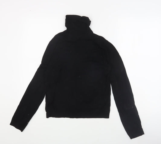 MNG Women's Black Roll Neck Pullover Jumper - Size M