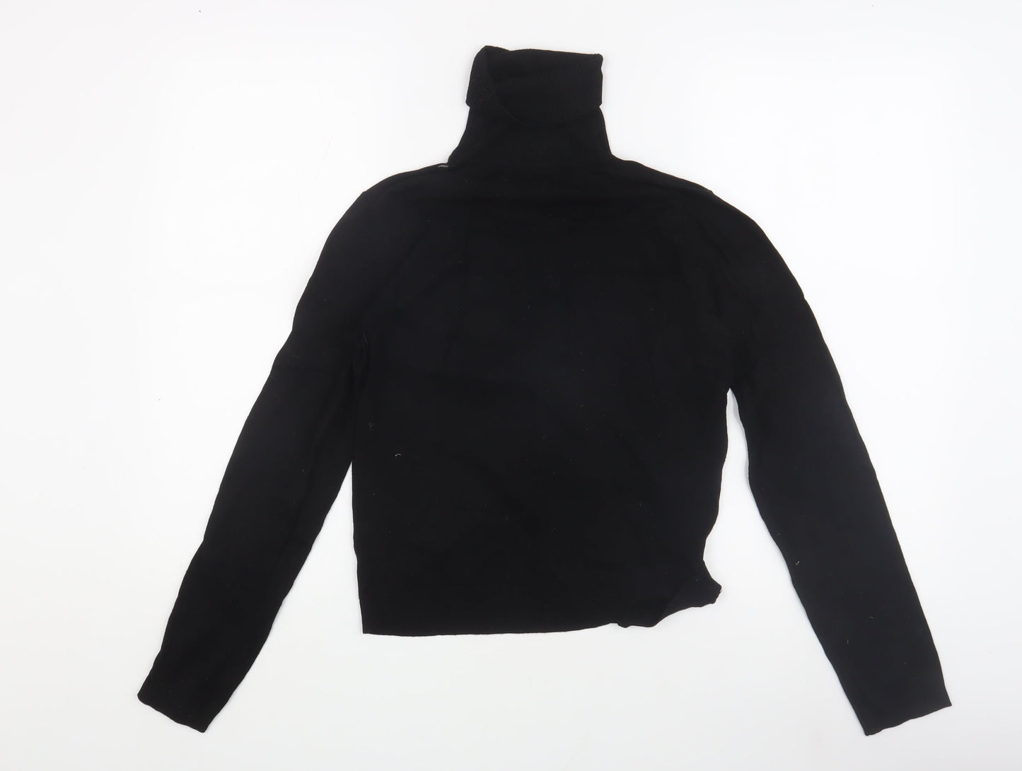 MNG Women's Black Roll Neck Pullover Jumper - Size M