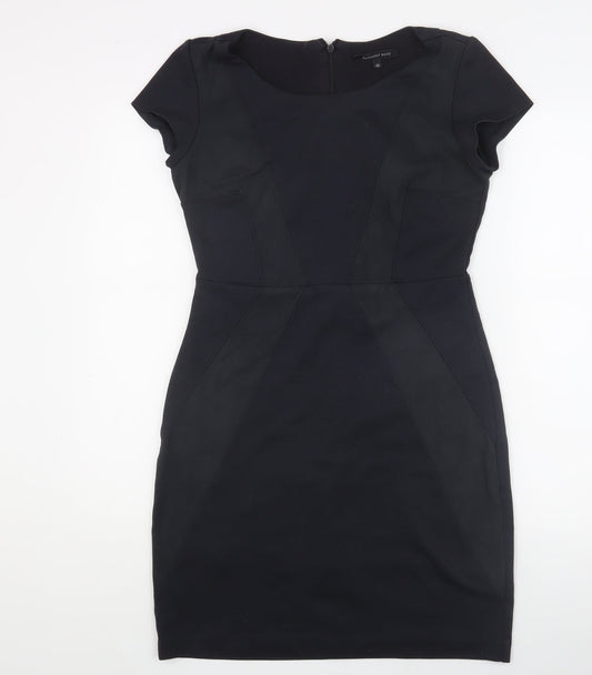 Basement Basic Women Black Size 12 Sheath Dress
