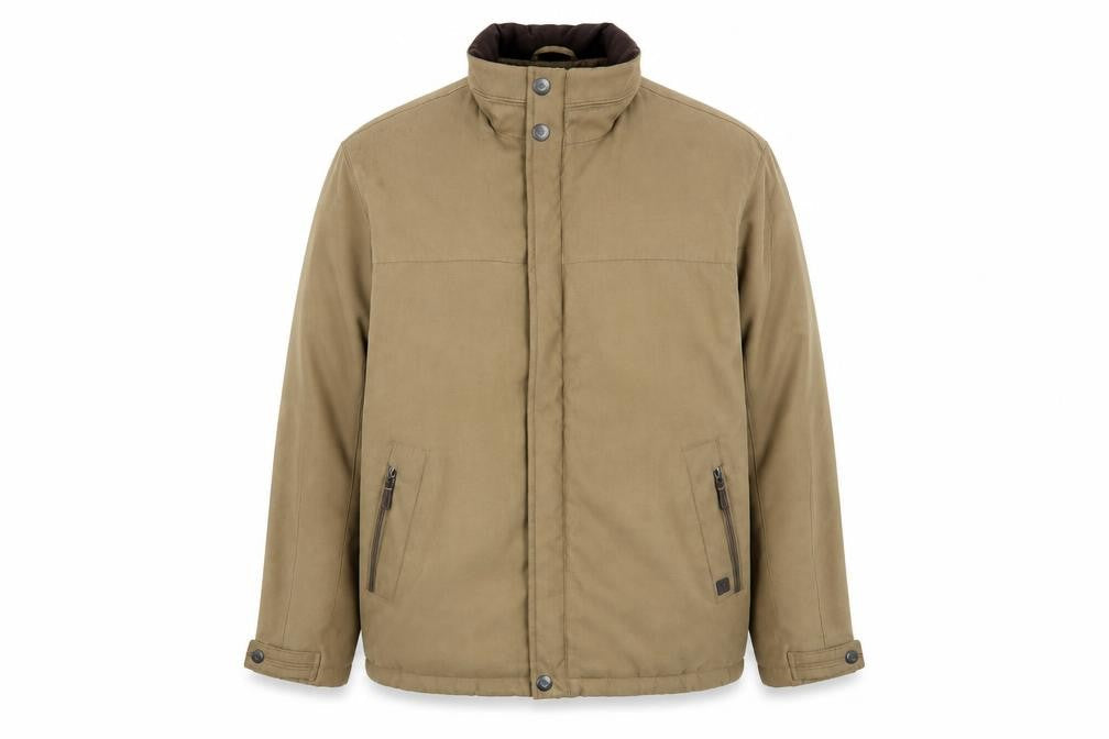 Frank Eden Men's Brown Bomber Jacket, Size 42