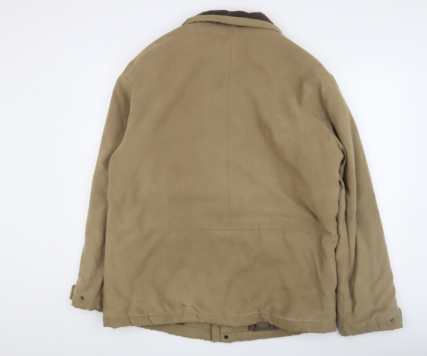 Frank Eden Men's Brown Bomber Jacket, Size 42