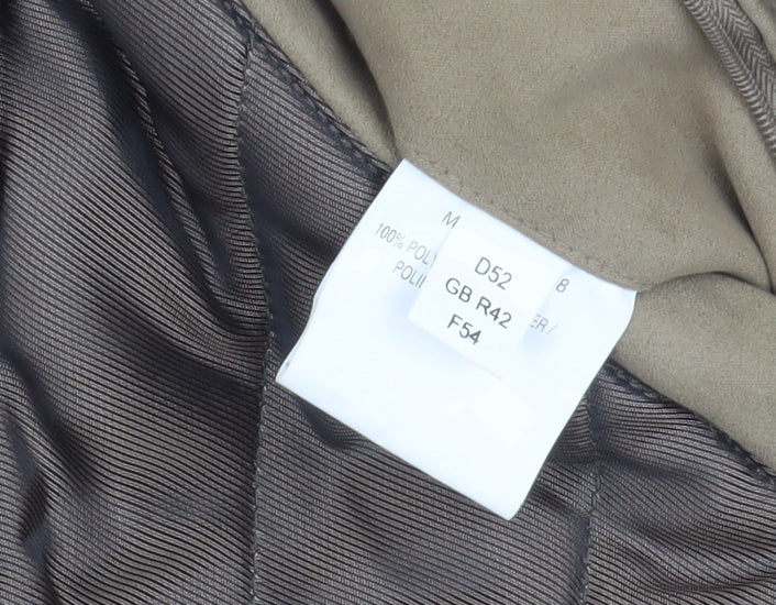 Frank Eden Men's Brown Bomber Jacket, Size 42