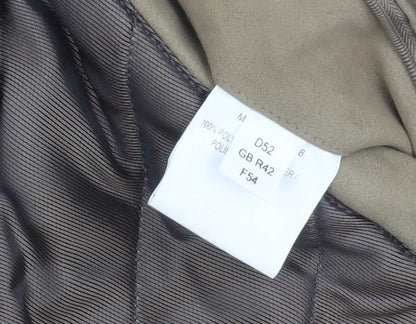 Frank Eden Men's Brown Bomber Jacket, Size 42