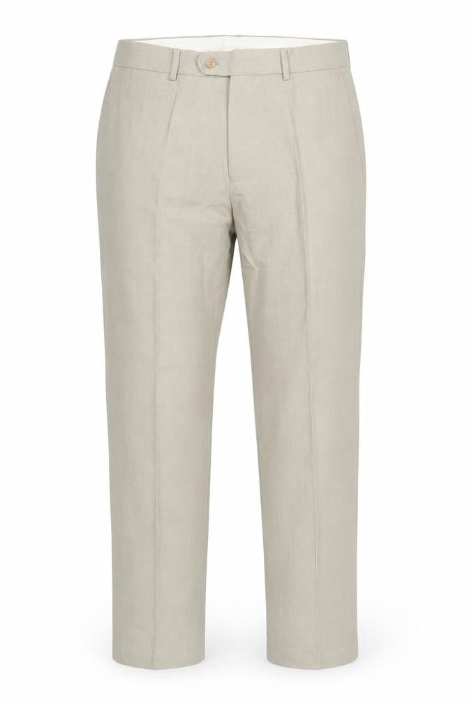 John Lewis Men Beige Dress Pants 32 Regular Straight