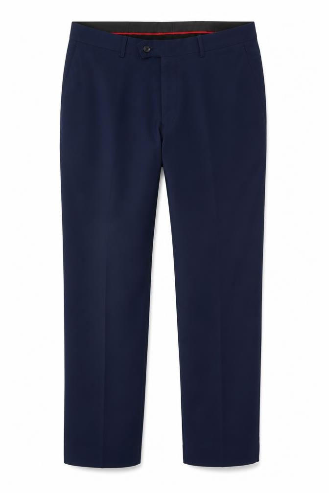 dobell Men's Blue Slim Fit Dress Pants 36L