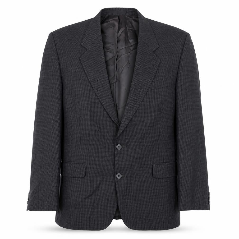 Pierre Cardin Men's Black Check Blazer 44 Regular