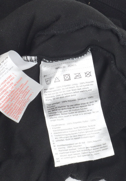 Close-up detail of Regatta boys’ black fleece zip jacket, size 12, years