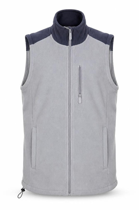 Cotton Traders Men's Grey M Full Zip Fleece Waistcoat