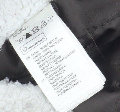 H&M Women's Brown Parka Jacket Size 4