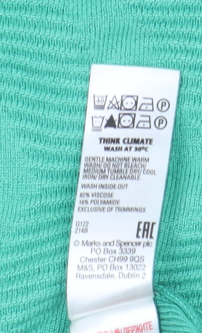 Marks and Spencer Women's Green XS Pullover Jumper