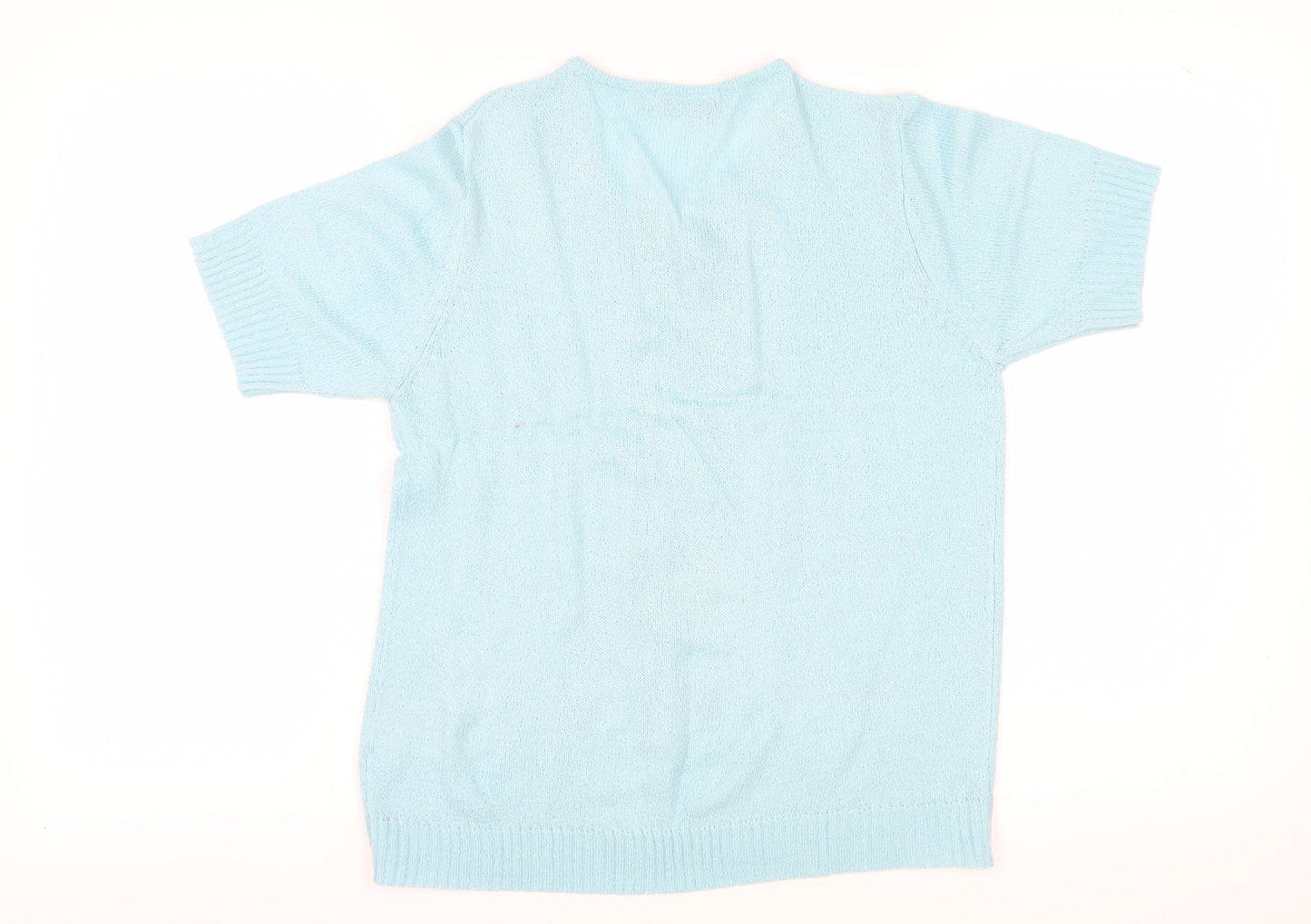 Honor Millburn Women's Blue V-Neck Pullover Jumper M