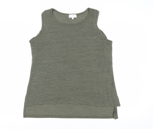Apricot Women's Green Sleeveless Basic Tank Top