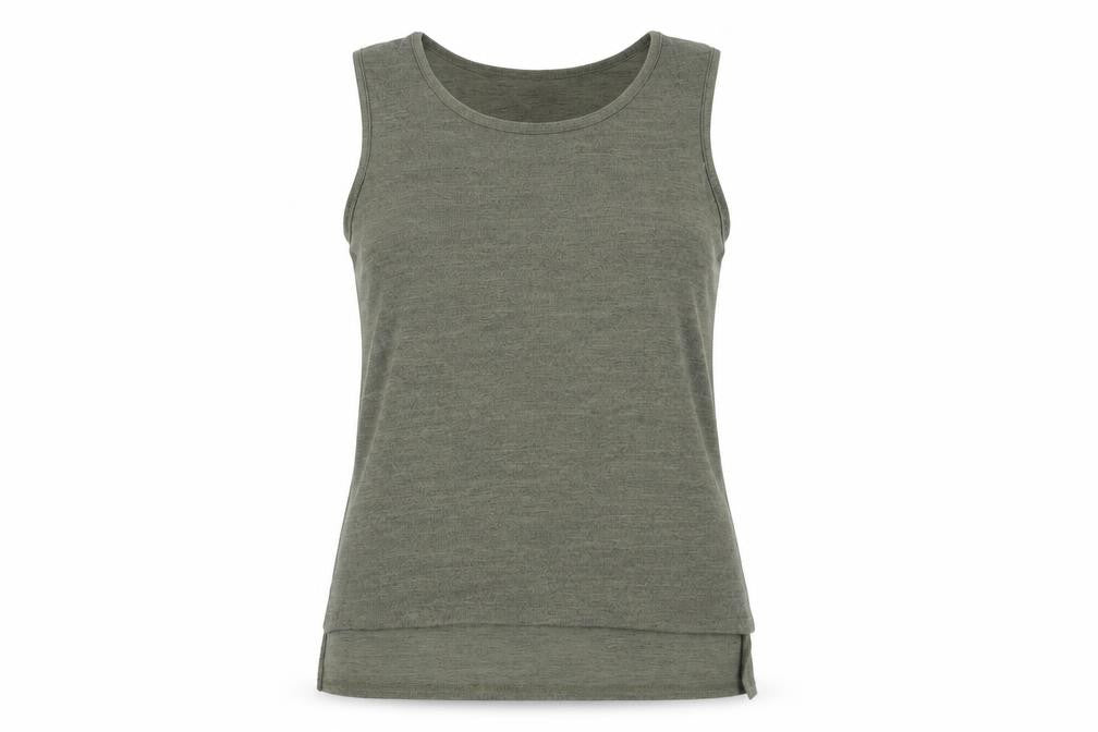 Apricot Women's Green Sleeveless Basic Tank Top