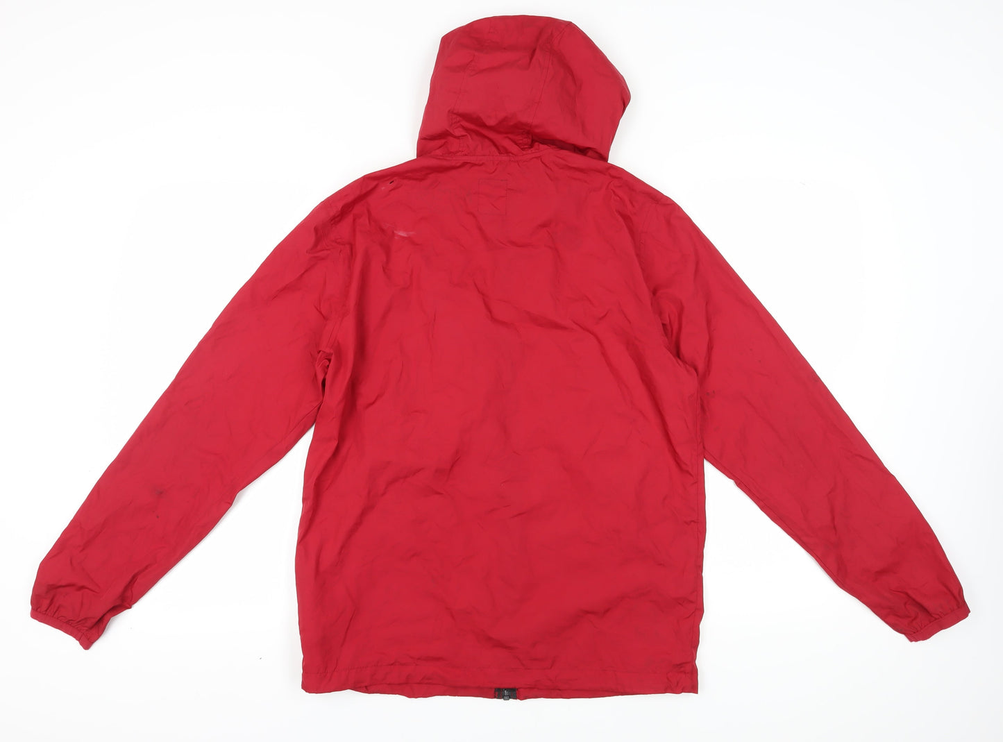 DC Men's Red S Windbreaker Jacket Hooded