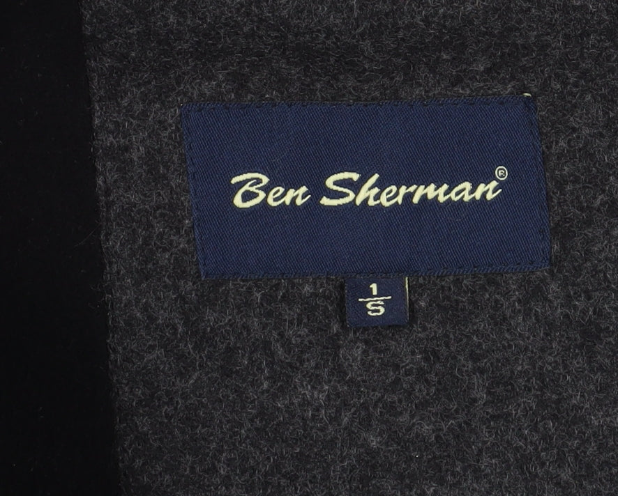 Ben Sherman Men's Hooded Wool Blend Coat Size Small