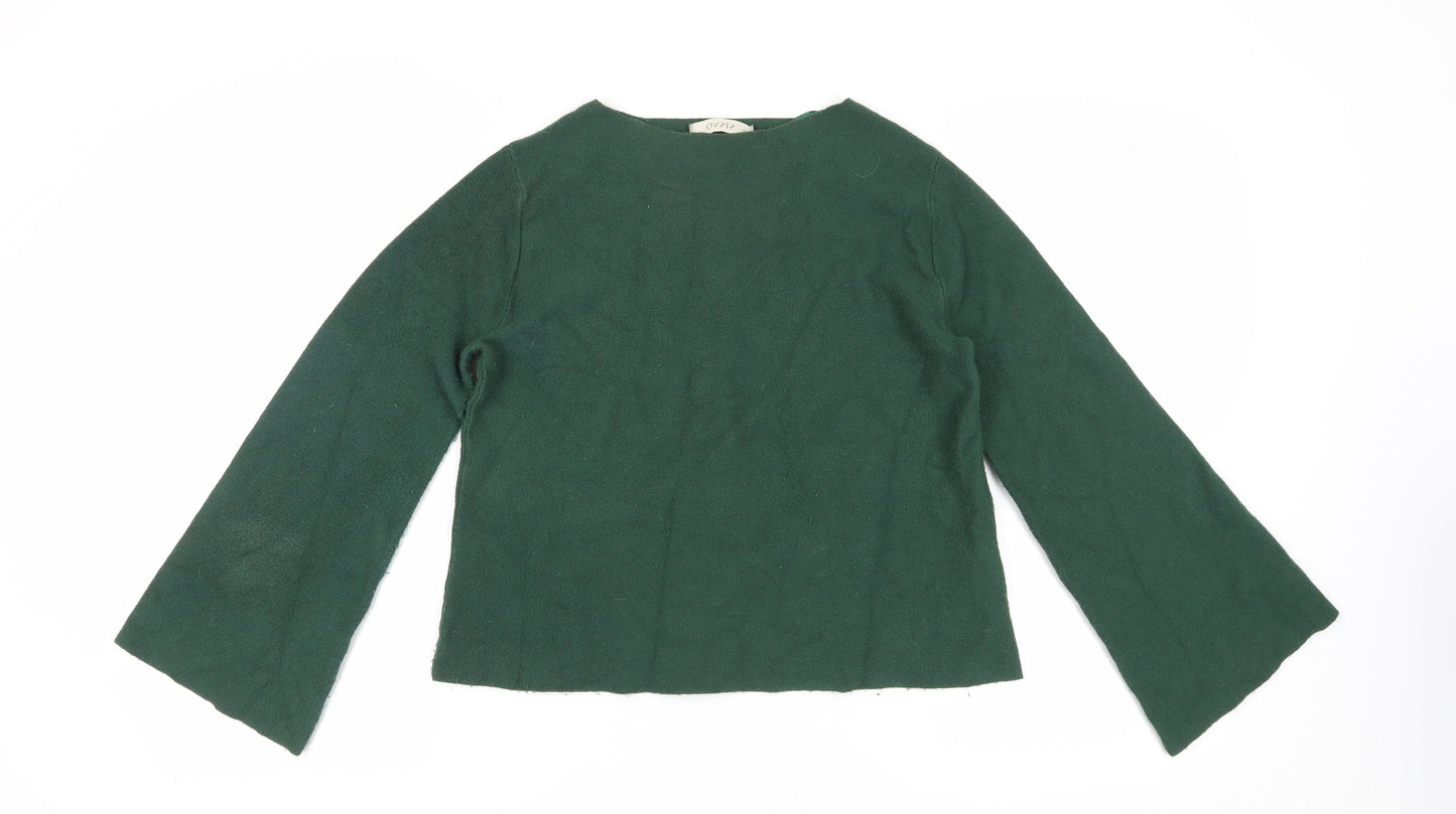 Oasis Women's Green Pullover Jumper S