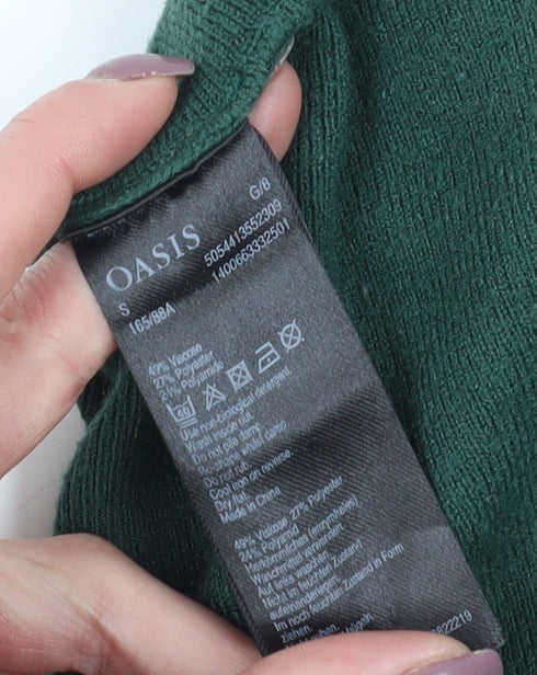 Oasis Women's Green Pullover Jumper S