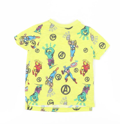 Preloved Marvel Boys Multicoloured 2-3 Years Avengers T-Shirt - Front