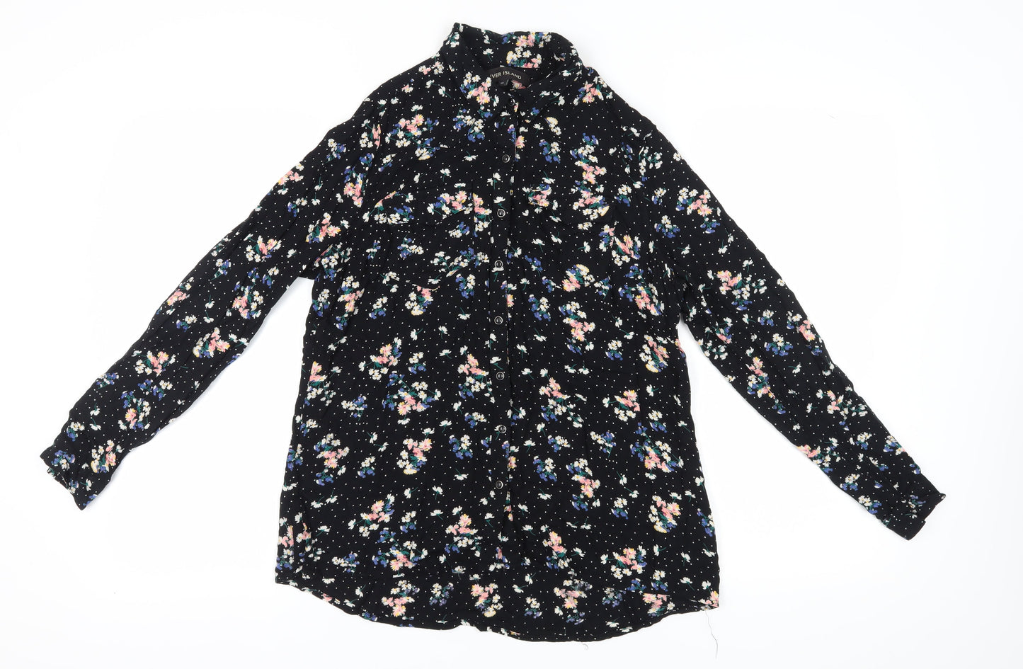 River Island Women's Floral Blouse Multicoloured Size 10