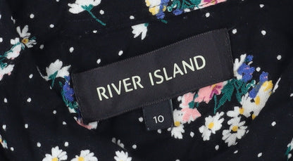 River Island Women's Floral Blouse Multicoloured Size 10