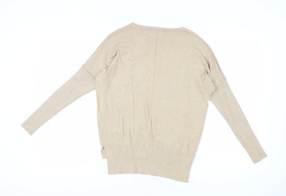 Back view of Guess Women's Beige Sequin jumper XS