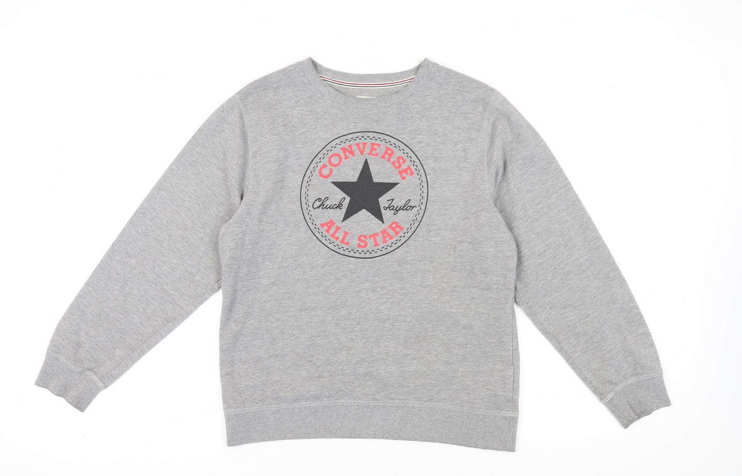 Converse Kids Grey XL Pullover Sweatshirt with Logo