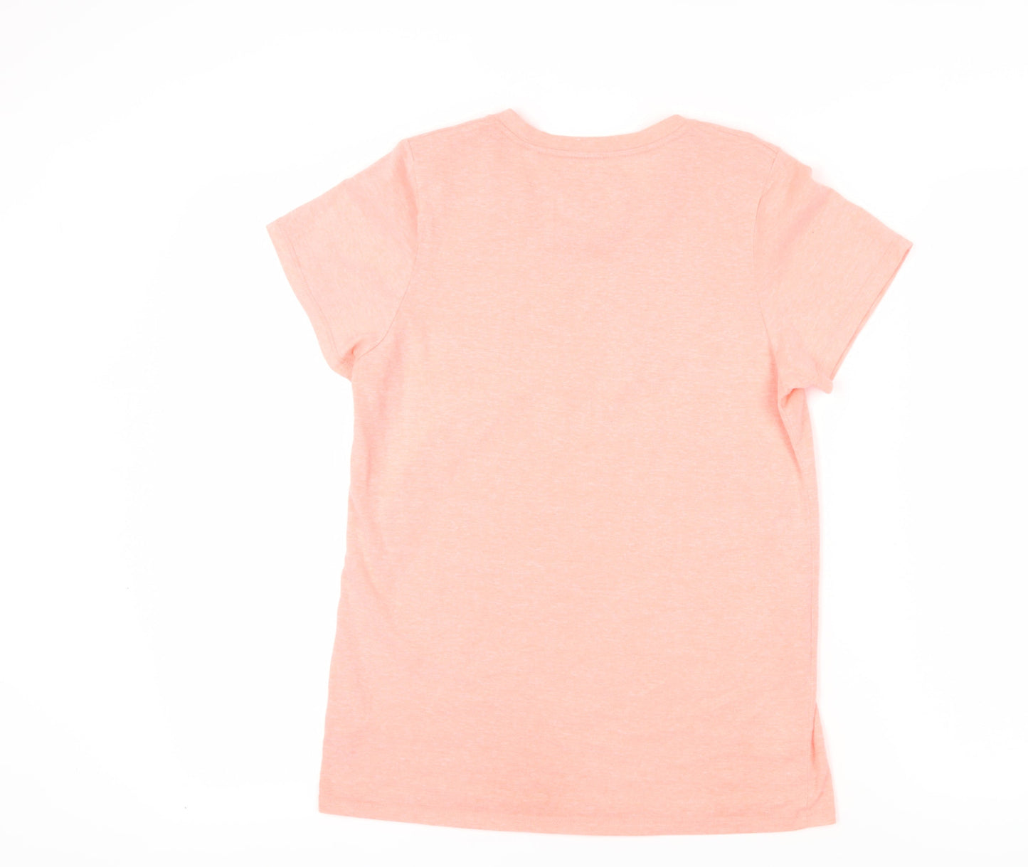 Diesel Girls Pink XL Basic T-Shirt with Logo