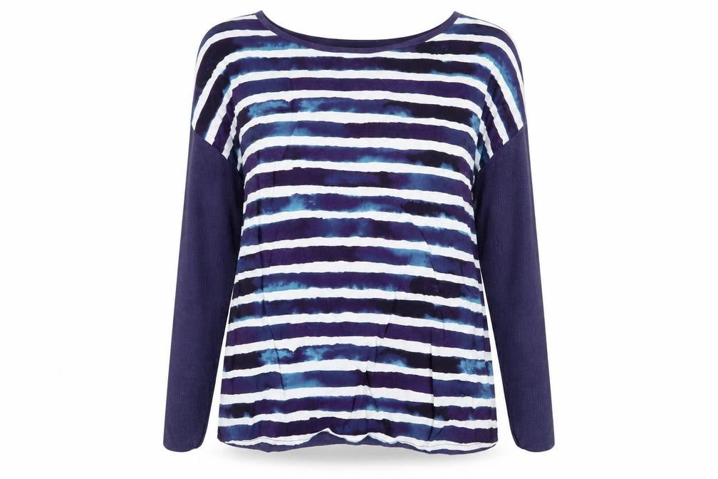 Joules Women's Blue Striped Knit T-Shirt XS