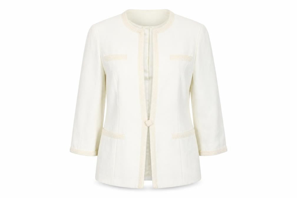 Jacques Vert Women's Ivory Suit Jacket Size 12