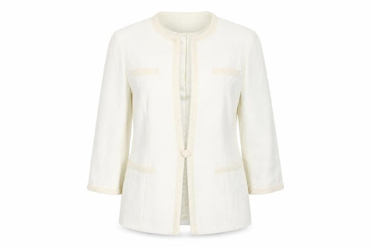 Jacques Vert Women's Ivory Suit Jacket Size 12