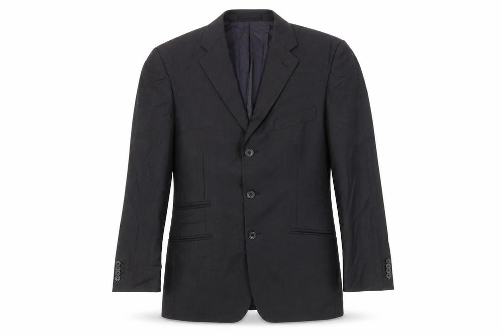 T.M.Lewin Men's Black Wool Suit Jacket, Size 38S