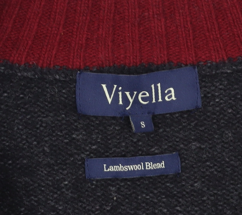 Viyella Men's Small Black Full Zip Jumper