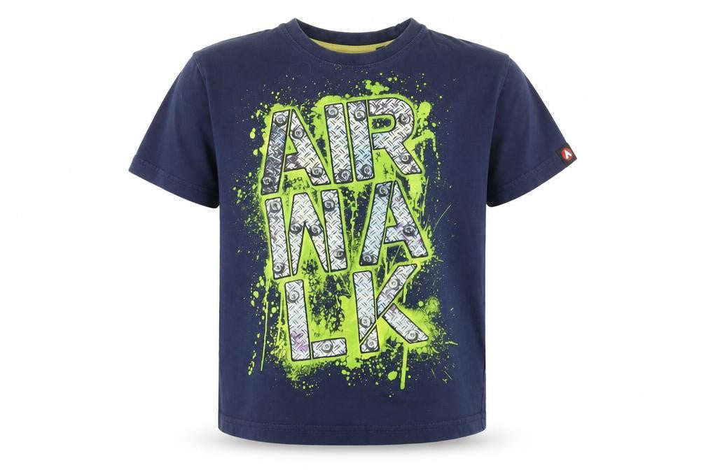 Airwalk Boys Blue Graphic T-Shirt, Age 9-10, Cotton Casual
