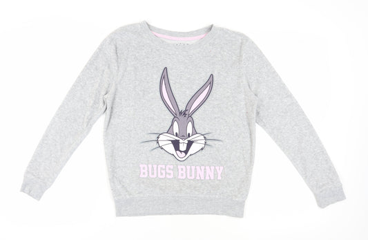 Looney Tunes Teens Grey Pullover Sweatshirt 2XS