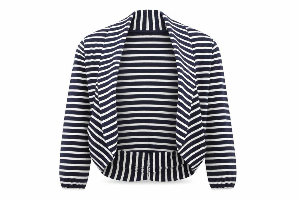Alexon Women's Black Striped Cardigan, Size L