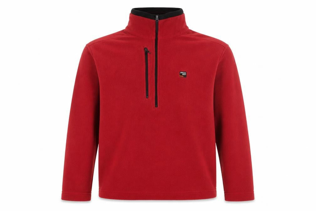 Sprayway Men's Red Fleece Pullover Sweatshirt - S