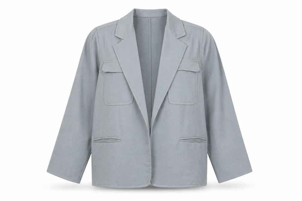Windsmoor Women's Grey Blazer, Size 14, Classic Wool Jacket
