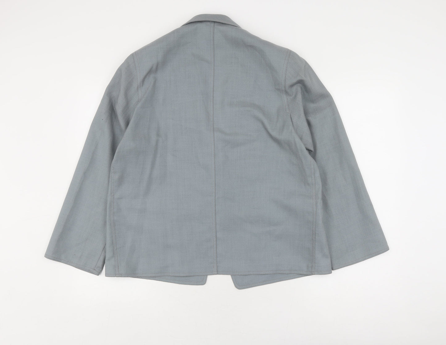 Windsmoor Women's Grey Blazer, Size 14, Classic Wool Jacket