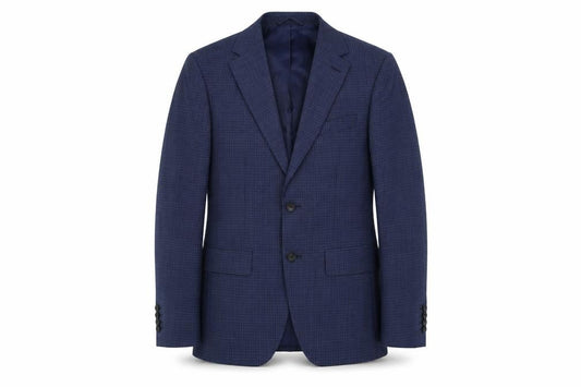 DKNY Moss Bros Men's Blue Slim Fit Blazer, Size 36R