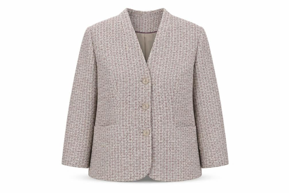 Eastex Women's Multicoloured Check Blazer, Size 12, Classic Style