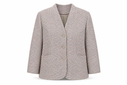 Eastex Women's Multicoloured Check Blazer, Size 12, Classic Style