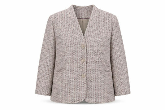 Eastex Women's Multicoloured Check Blazer, Size 12, Classic Style