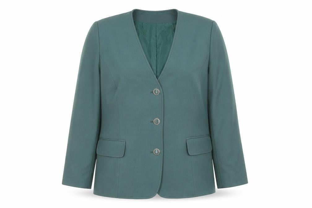 Eastex Women's Green Suit Jacket - Size 18 Classic Fit