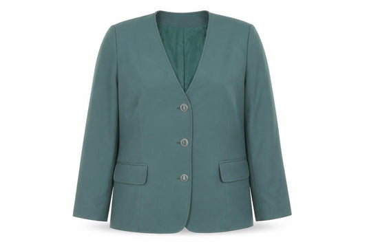 Eastex Women's Green Suit Jacket - Size 18 Classic Fit