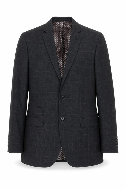 Racing Green Blue Check Blazer for Men, Size 40L