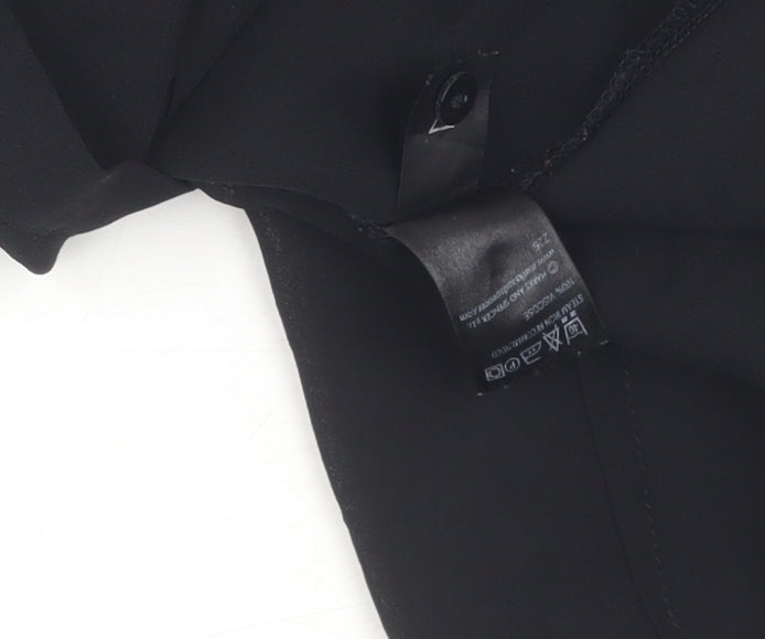 Marks & Spencer Women's Black Long Sleeve Blouse Size 22