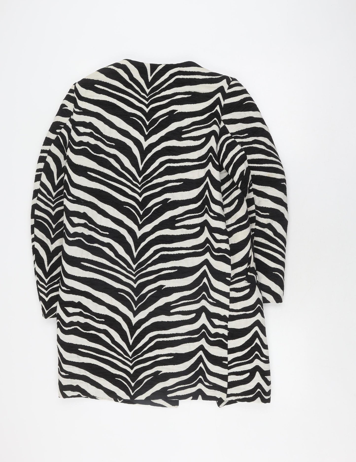 Zara Woman Zebra Print Blazer, XS, Black/White, Casual